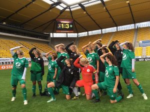 Drei Punkte im Tivoli-Stadion – 1. Frauen gewinnt mit 1:3 gegen Alemannia Aachen